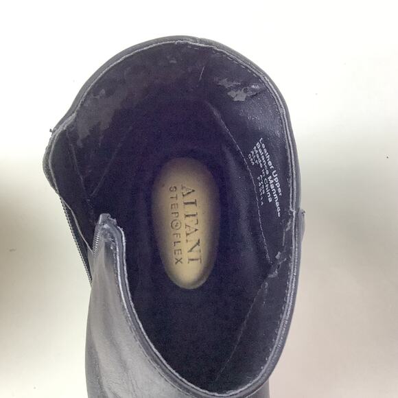 Alfani Step & Flex Womens Ankle Boots - Size 5M - Black Leather Upper - Picture 5 of 8